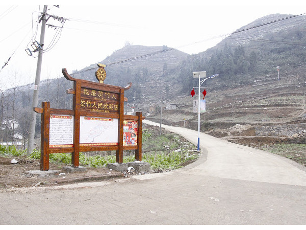 太陽能路燈扶貧到村