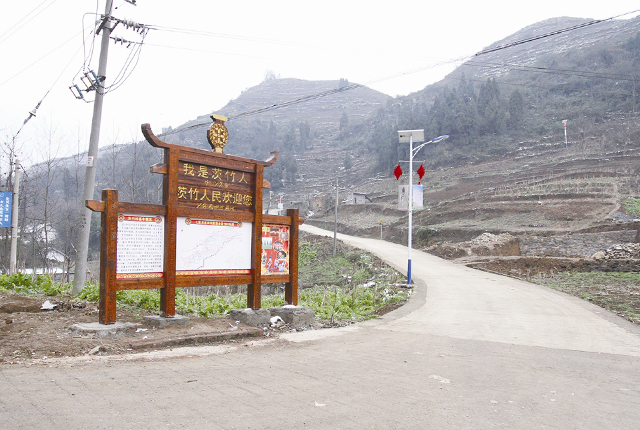 太陽(yáng)能路燈扶貧到村